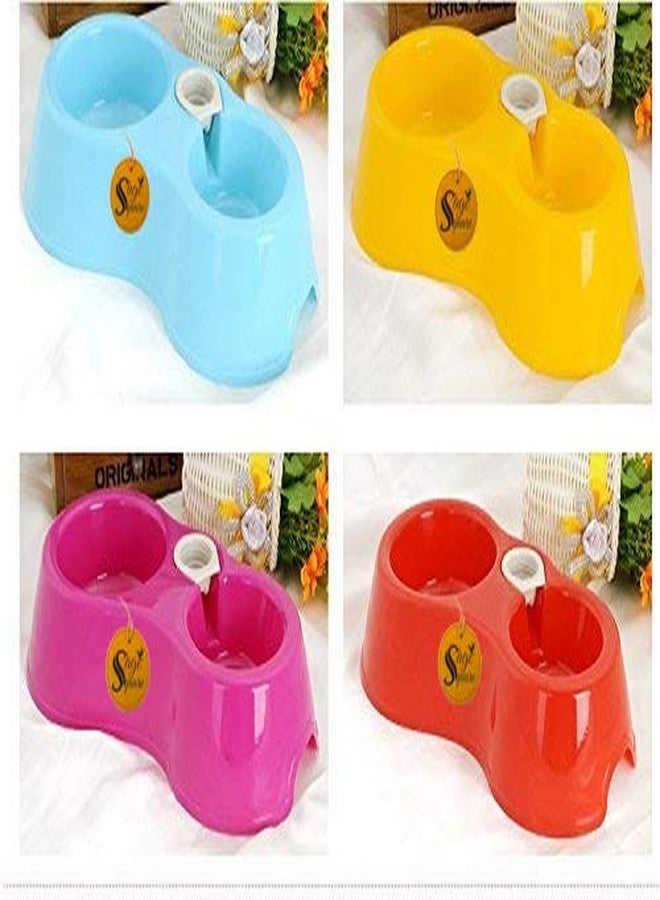 Sage Square Pets Food and Water Bowl Feeder for Small Medium Dogs & Cats (Random) - Image 1